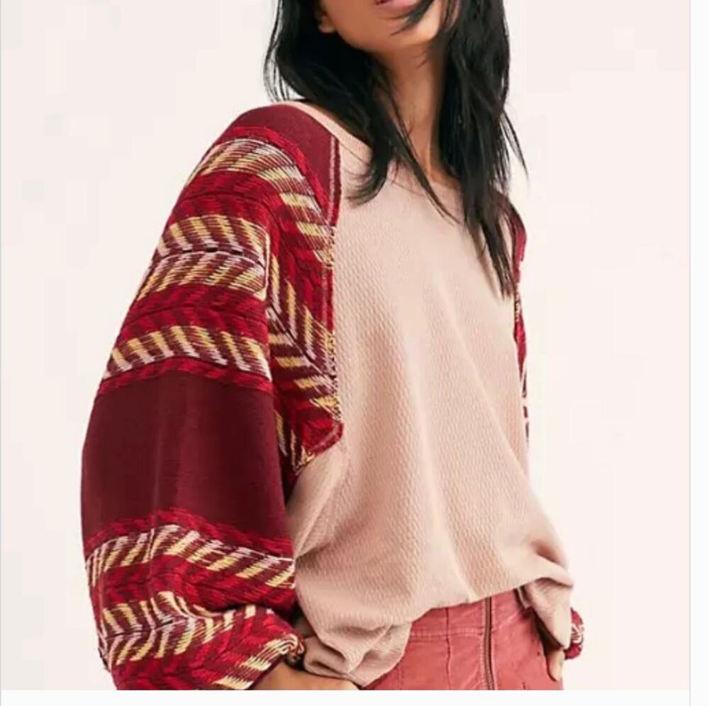 Free People Rainbow Dreams Sweater Pullover Small